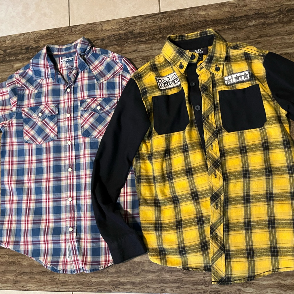 SOLD Boys Long Sleeve shirts 10-12